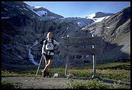 Monika at the entrance to the Nationalpark, Hohe_Tauern