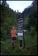 Monika at the trail head.