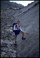 Me standing at the terminus of the Totenkopf glacier