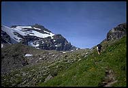 Monika hikes up the Wintergasse